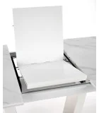 BLANCO FOLDING TABLE, TABLE TOP - WHITE MARMUR, LEGS - WHITE order